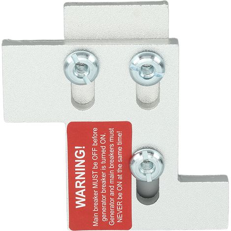 Kit de plaque de verrouillage pour générateur, kit de verrouillage électrique horizontal pour panneau 150 A/200 A, 1 1/4 po