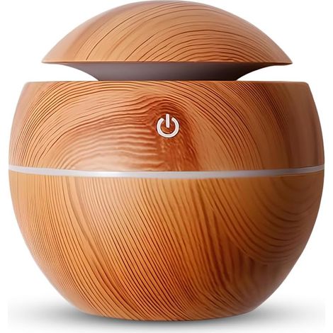 Mini diffuseur huiles essentielles 130 ml, humidificateur ultrasonique silencieux LED (1/5)