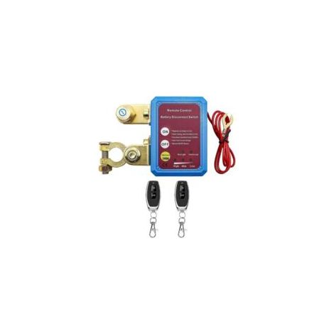 Interruttore di isolamento della batteria per auto con telecomando wireless Alnicov, interruttore di isolamento batteria 12V 240A, interruttore antifurto per batteria di camper e imbarcazioni - Crezuo