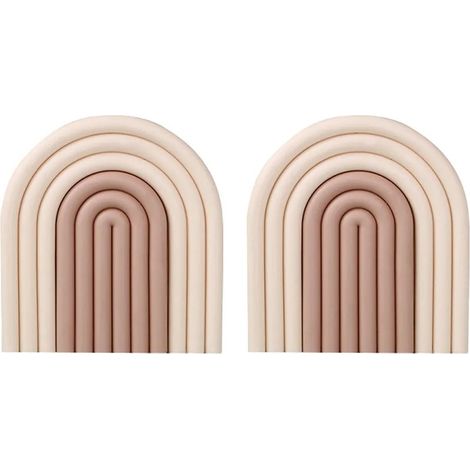Dessous de verre amovibles en silicone arc-en-ciel, antidérapants, pour plateau, isolation thermique, dessous de verre, set de table, décoration intérieure, Form3 (1/5)