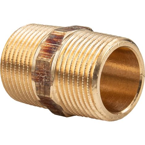 Viega Doppelnippel mit Mehrkant R 1'' (AG/AG) Artnr. 266608 Mod. 3280