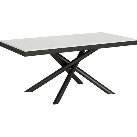 Tavolo "Barletta" allungabile in legno per sala da pranzo -Allungabile fino a 284 cm / Bianco Frassino (1/5)