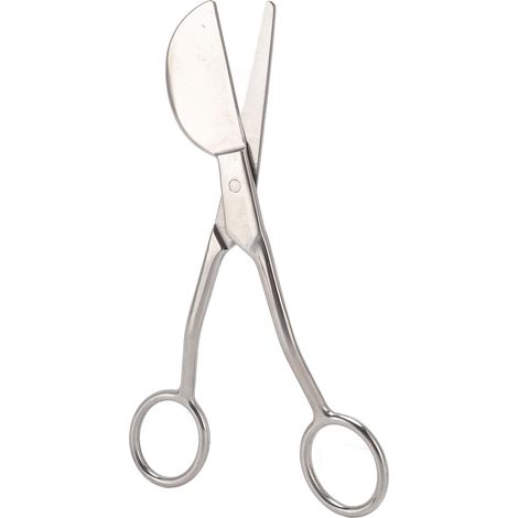 Ciseaux à bec de canard pour application, touffetage de tapis, broderie, couture de tissus, double poignée incurvée décalée de 15 cm (1/5)