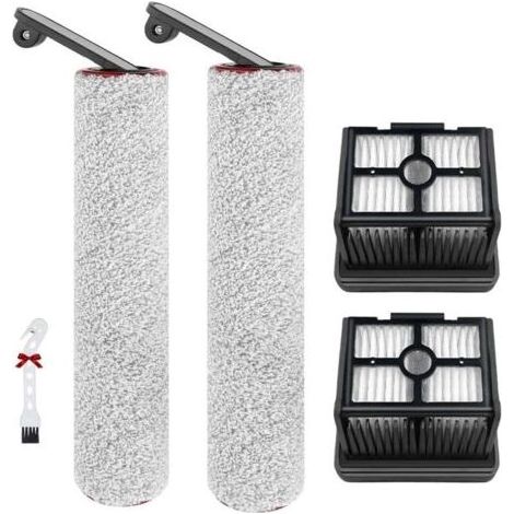 Accessoires pour aspirateur Dreame H12 Pro / H12 Dual 2 brosses rotatives + 2 filtres Hepa Nettoyage efficace tous types de sols