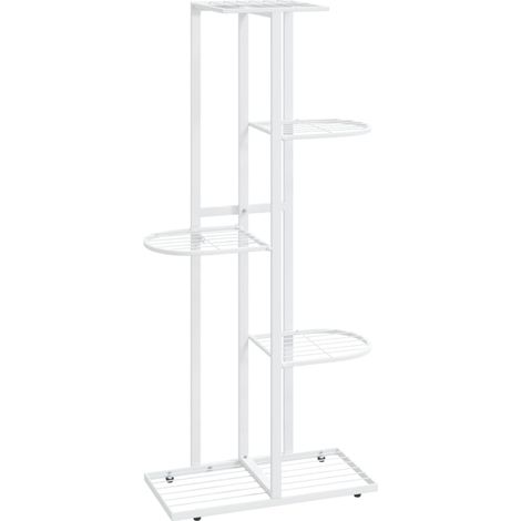 Portavaso portafiori 5 livelli 43 x 22 x 98 cm metallo bianco 020045161