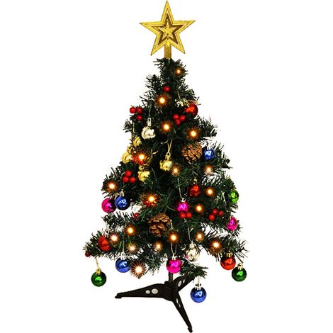 1 Sapin de Noël, LED DIY, Boules décoratives, PVC, Décoration intérieure Bureau Maison (1/5)