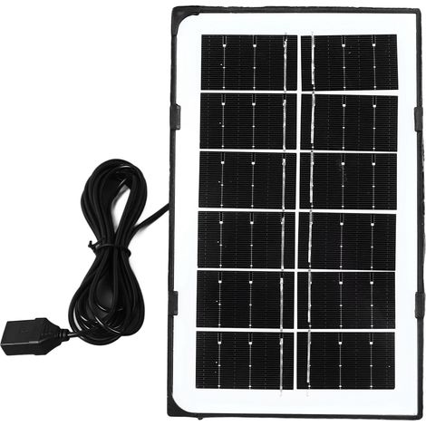 Chargeur solaire USB-C pour appareil photo, lampe, petite ampoule, pompe à oxygène, étanche IP55 (1/5)