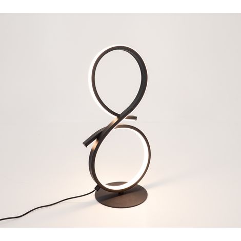 Lampe de table LED moderne Serpins 40 cm - noir - 901269 (1/3)