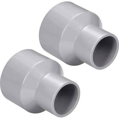50mm x 40mm PVC Reduction Coupling 2PCS DWV Hose Grey (1/5)