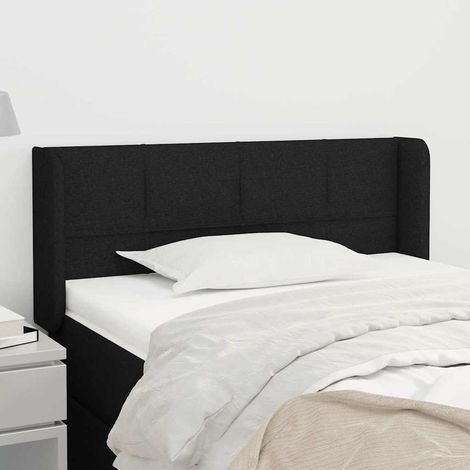 vidaXL Cabecero de tela negro 83x16x78/88 cm (1/5)