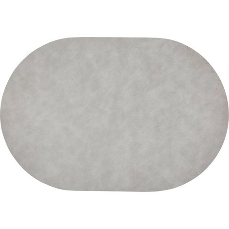 Set de table oval Kim 49x33cm gris - Atmosphera créateur d'intérieur (1/4)