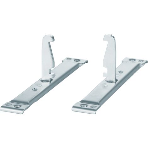 Attache façade intermédiaire anthracite - Décor : Blanc - Pour caisson de largeur : 300 mm - KESSEBOHMER (1/2)