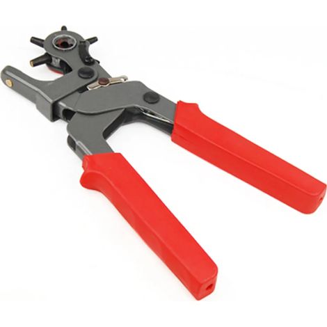 Pince perforatrice universelle rotative 6 en 1 / Pince perforatrice pour ceintures / Pince perforatrice pour trous de 2 à 4,5 mm (1/2)