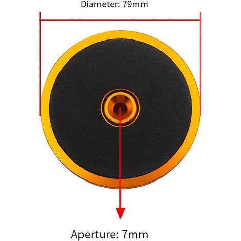 Platine vinyle HiFi LP, stabilisateur de disque en métal doré (1/5)