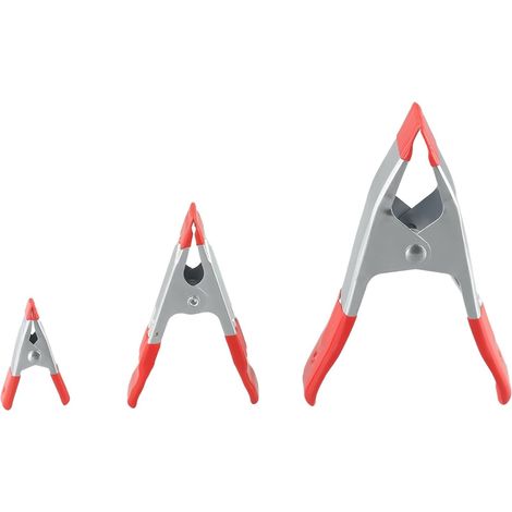 Pince ressort de bricolage, 3 pièces, 4", acier, pour meuble (1/5)