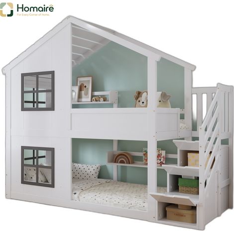 Mehrfarbig Bettgestell aus MDF 252.5 x 95 x 217 cm HOMAIRE (1/5)