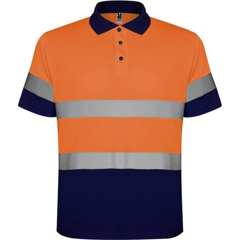 Polo De Alta Visibilidad Polaris Hv930201221  AZUL MARINO/NARANJA FLUOR   L