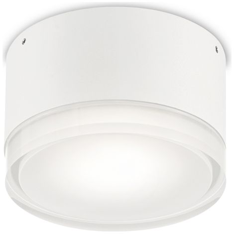 Plafoniera Moderna Urano Alluminio-Materie Plastiche Bianco 1 Luce Gx53 Small (1/2)