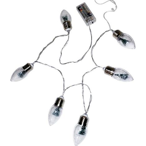 Guirlandes lumineuses LED pour sapin de Noël, guirlandes lumineuses en forme de flocons de neige. (1/5)