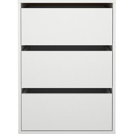 Catania Schubladeneinsatz 3 Schubladen 51 cm bis 140 cm Kleiderschrank weiß (1/5)