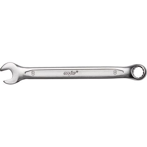 Llave de boca fija tamaño 08, 12 puntas, 15 grados, acero cromo-vanadio 151008