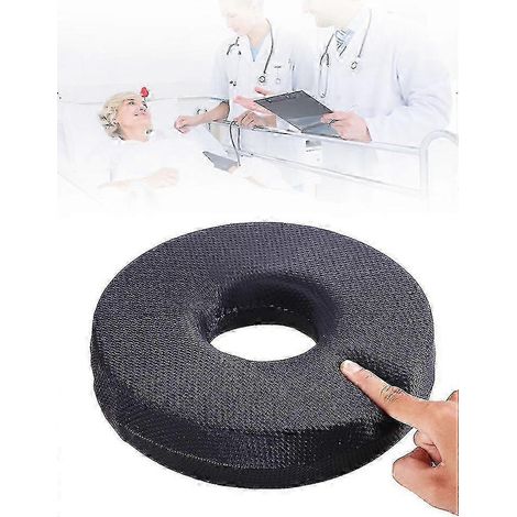 Coussin rond en mousse à mémoire de forme pour soulager les douleurs du coccyx, coussin de siège de fauteuil roulant, oreiller (1/4)
