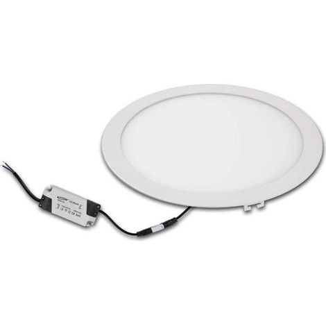 Pannello led incasso tondo slim 18 watt plafoniera luce naturale 4000k faretto illuminazione di interni driver incluso (1/2)
