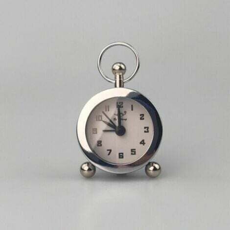 Réveil Matin à Double Cloche, Réveil Rétro Silencieux Horloge de Chevet avec Lumière de Nuit pour Sommeil Bureau Chambre Voyage