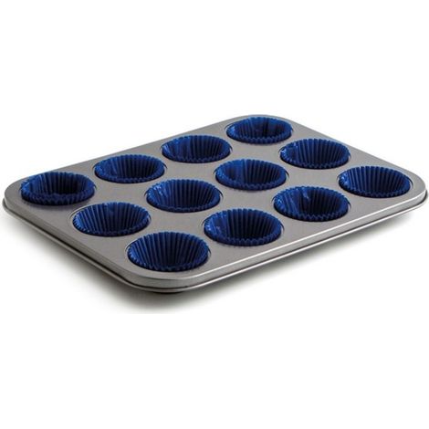 BANDEJA MOLDE 12 CUPCAKES SWEET GREY 38CM (1/2)
