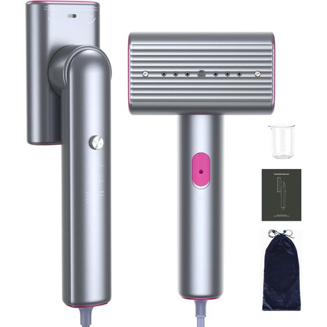 Defroisseur Voyage, Defroisseur Vapeur Fer à Repasser de Voyage 1200w, Mini Fer à Repasser Compact et Portable, le RéServoir d'Eau de 70 Ml est Livré Avec un Gobelet Doseur pour Voyages et Bureau. (1/5)