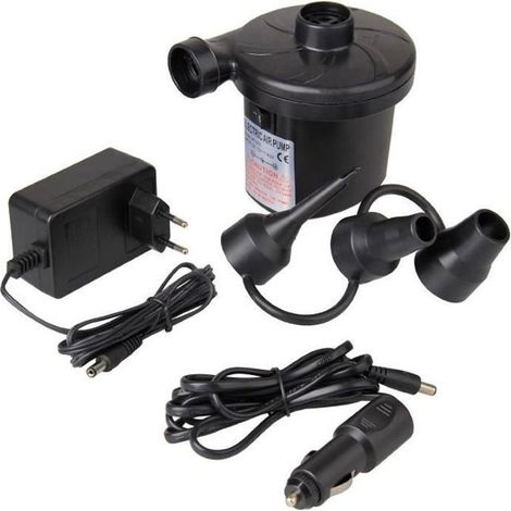 Pompe Electrique Gonfleur Dégonfleur Matelas avec 3 Buses pour Camping Lit Meubles Voiture (1/4)