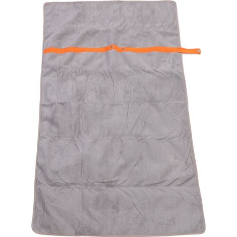 Chauffante couverture électrique USB fibre polyester multifonction réglable chauffe rapide plaid pour camping activités extérieures argent (1/5)