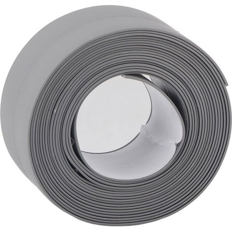 Bande d'étanchéité murale - PZCC - PZCC - Silicone adhésif - Résistante à la moisissure - 22 mm x 3,2 m (1/5)