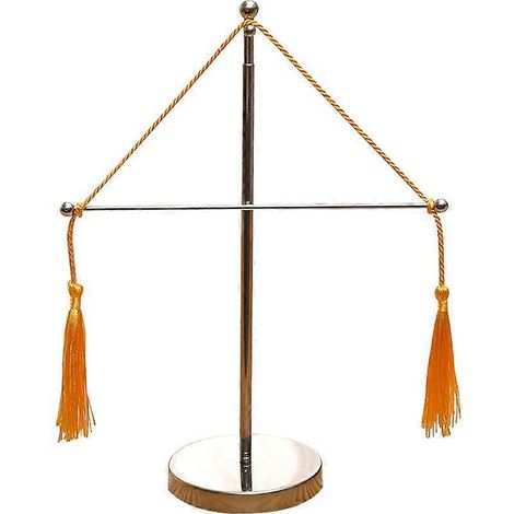 Porte-drapeau de bureau en métal, porte-drapeau de table télescopique (métal + base en acier inoxydable)-M (1/4)