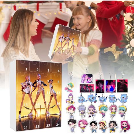 Calendrier de l'Avent K-Pop Demon 2025, Décorations de Noël H-Hunters, Calendrier de l'Avent de 24 jours, Décorations pour enfants et adultes fans (1/5)