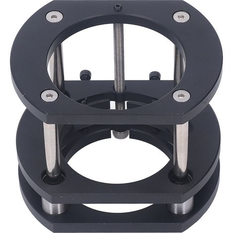 Plateforme élévatrice pour routeur à 4 mâchoires en alliage d'aluminium noir, système de levage pour fraiseuse à bois rainurage tenonnage chanfreinage 64-66mm jusqu'à 54mm (1/5)