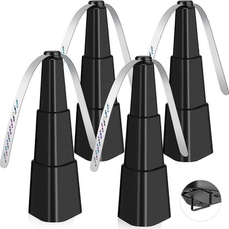 Lot de 4 ventilateurs anti-mouches pour tables - Ventilateurs rotatifs automatiques et portables pour pique-nique, restaurants, fêtes et maison. (1/5)