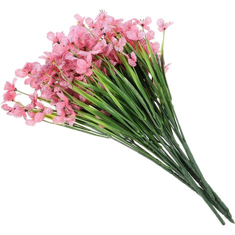 Bouquet de Fleurs Artificielles en Tissu de Soie 8pcs Rose Réaliste sans Faner Décoration pour Bureau et Arrangement Floral Délicat (1/5)
