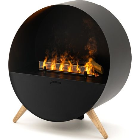 Planika - Cheminée à vapeur d'eau brumeuse avec effet de flamme réaliste et technologie Optimyst, télécommande, design moderne