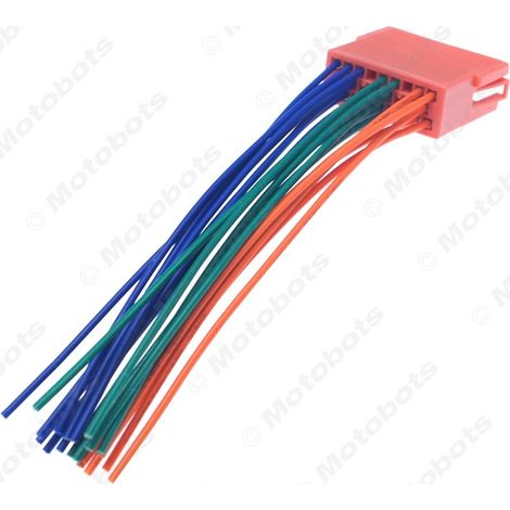 20-pin compatible with Volkswagen Santana and Skoda three-color female connector car audio CD player AUX signal tail wire (1/4)