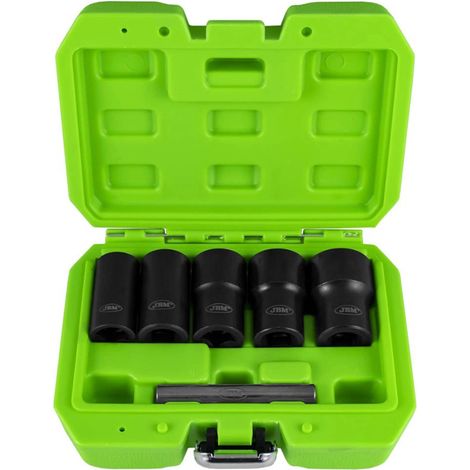 KIT SET BUSSOLE BULLONI SVITABULLONI 6pz 17-27mm RUOTE AUTO JBM