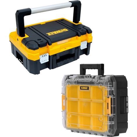 Dewalt DWST1-70704 TStak I + DWST1-71194 TStak Clear Lid 7 Cup Stackable Boxes (1/5)
