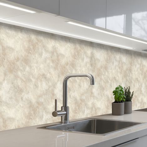 REVETEMENT MURAL DE CUISINE, CRÉDENCE DE CUISINE Beige - Structure en relief - Pierre naturelle 250x60 cm