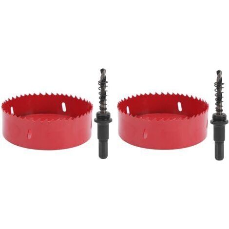 2 ensembles de coupe-scie cloche bimétallique pour panneau d'aluminium trou de feuille de fer PVC ouvert 120165mm(105mm) (1/5)
