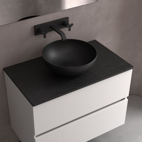 Lavabo, vasque à poser LOKUM Noir - Gioia Materia (1/5)