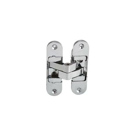 Charnière invisible 3D. Acier inoxydable satiné.2 pièces，2395mm (gauche + droite) (1/5)