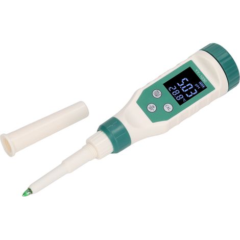 pH-Meter mit Bluetooth, LCD-Anzeige, präzise Messung, tragbare pH-Sonde für Boden, Obst und Wasser (1/5)