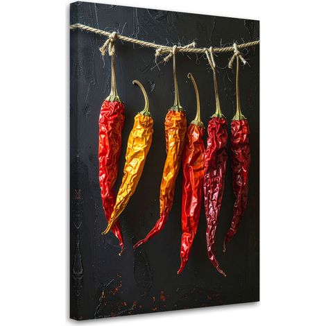 Stampe su Tela, Peperoncini essiccati, 30x45 (1/5)