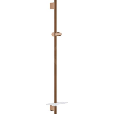 Grohe Rainshower SmartActive - Barre de douche avec tablette, 90 cm, Warm Sunset brossé 26603DL0