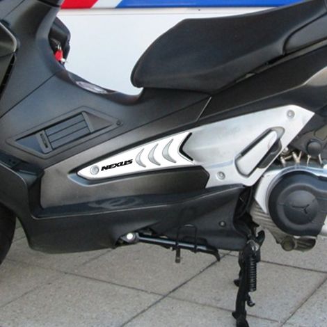 2 Adesivi In Resina Gel Protezioni Pedana Compatibili Per Gilera Nexus 300-500